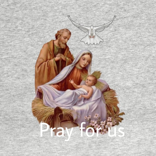 Holy family pray for Us by teedesign20